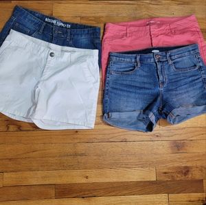 Women Shorts Bundle of 4- Gap, Old Navy, Mossimo, size 8